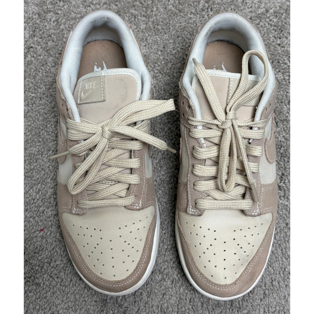 Nike Dunk Low Sanddrift Hemp Womens Sneakers FD0873-126 Tan Suede Low Top 9 - Picture 5 of 11